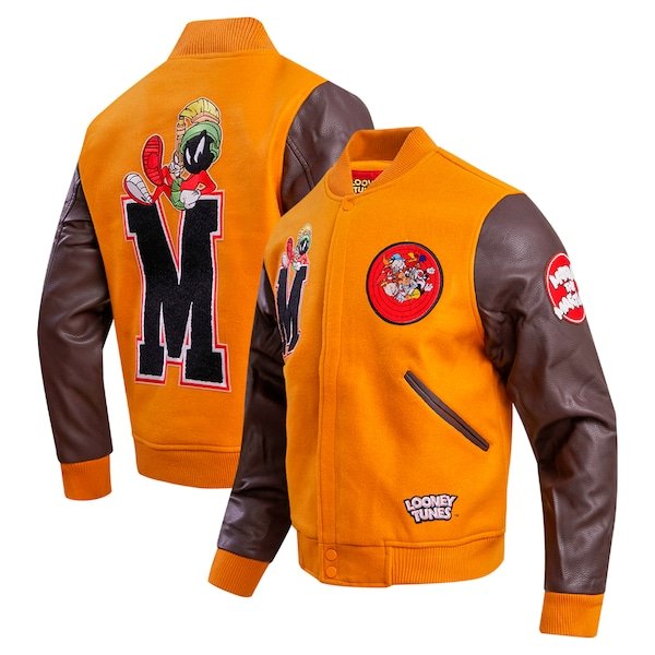 Freeze Max Looney Tunes Marvin the Martian Orange Varsity Full-Zip Jacket