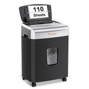 Bonsaii 110-Sheet Micro Cut Paper Shredder Auto Feeder Heavy Duty Paper Shredder 30 Mins Office Shredder (BS-233B)