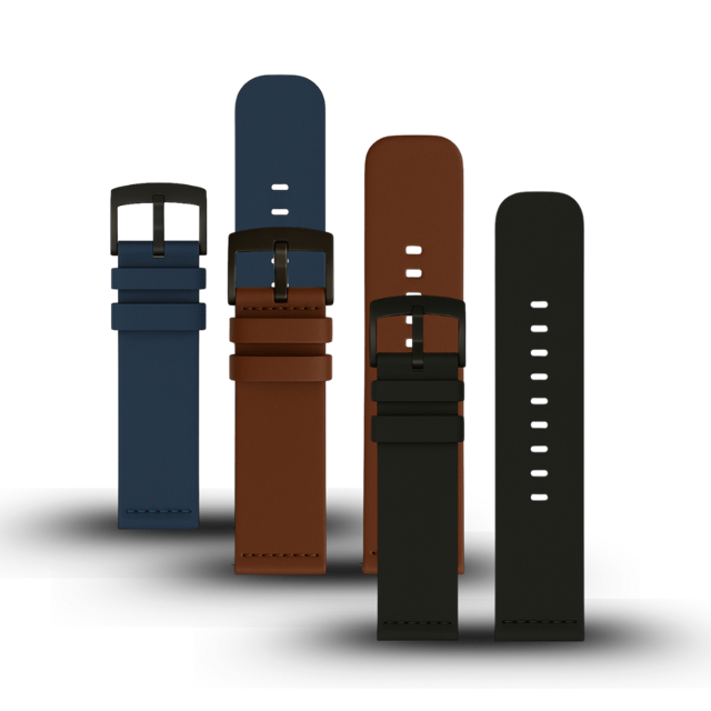 Combo Leather Bands 22mm (Alpha, Commander, Echo, Bravo S2 & XL2, Raptor)