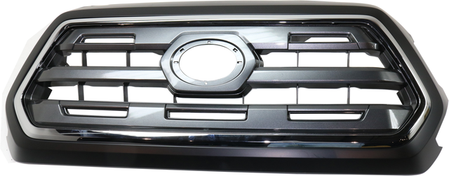 Replacement® 2017 Toyota Tacoma Limited - Grille, Chrome Shell with Painted Black Insert RT07010004