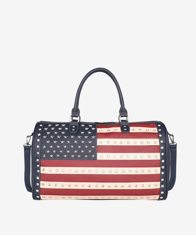 Montana West American Flag Studded Bag