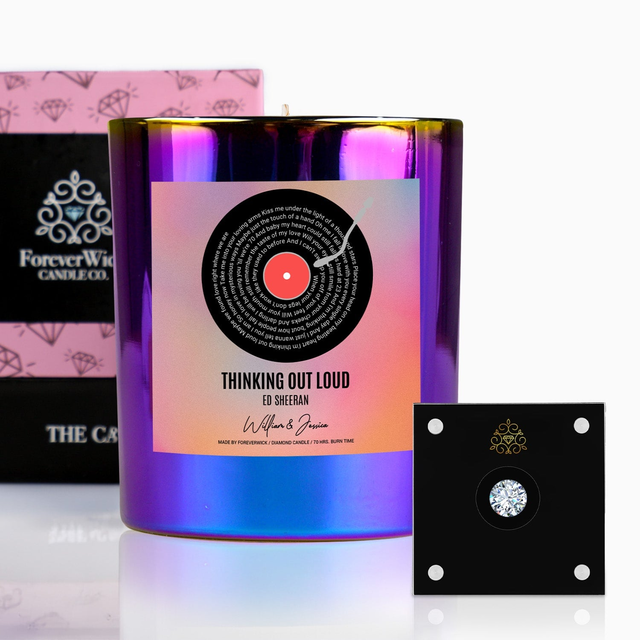 Our First Song -Couples Custom Diamond Candle