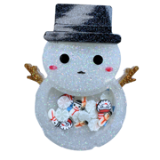Snowman Shaker Badge Reel or Phone Grip Mold with Pre-cut Film