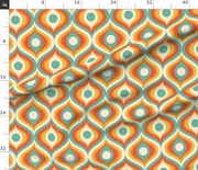 Folk embroidery flowers vintage wedgewood blue turquoise jumbo 24 wallpaper scale by Pippa Shaw Wallpaper bypippa_shaw