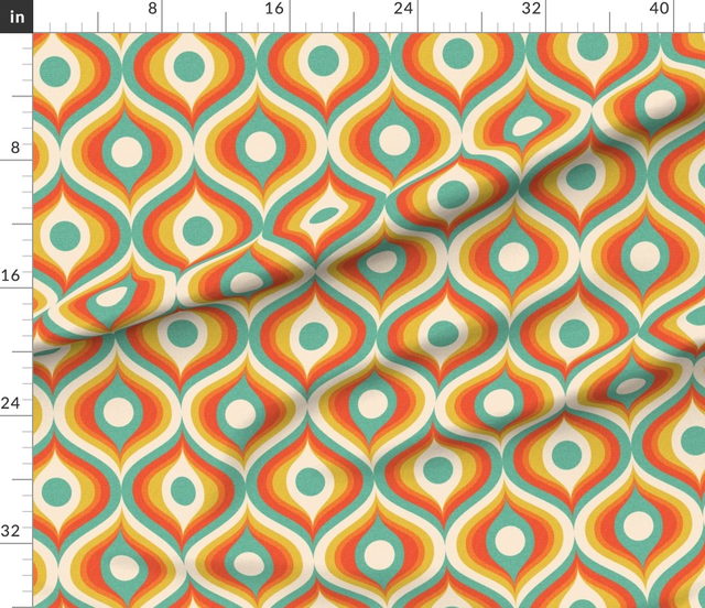 Folk embroidery flowers vintage wedgewood blue turquoise jumbo 24 wallpaper scale by Pippa Shaw Wallpaper bypippa_shaw