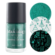 Sleigh Day: Fir Sure (B495) - Green Metallic Stamping Polish