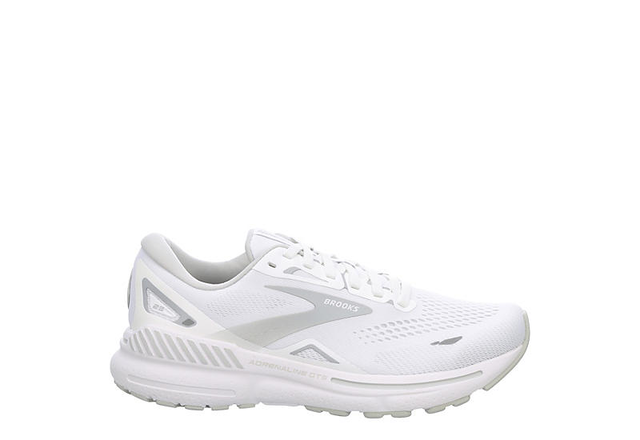 BROOKS WOMENS ADRENALINE GTS 23 RUNNING SHOE - WHITE