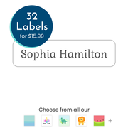 Custom Sticker Name Labels - Half Order