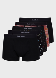 Mixed 'Signature Stripe' and Pattern Briefs Five Pack