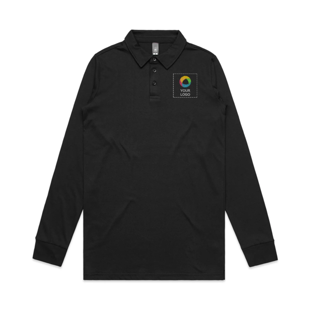 AS Colour Chad Long Sleeve Men's Polo Shirt