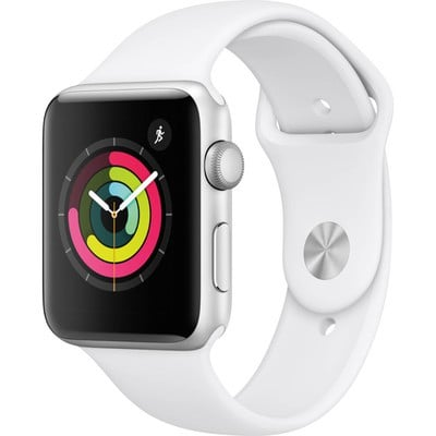Apple Watch Series 3 GPS Silver Aluminium 38MM White Sport Band