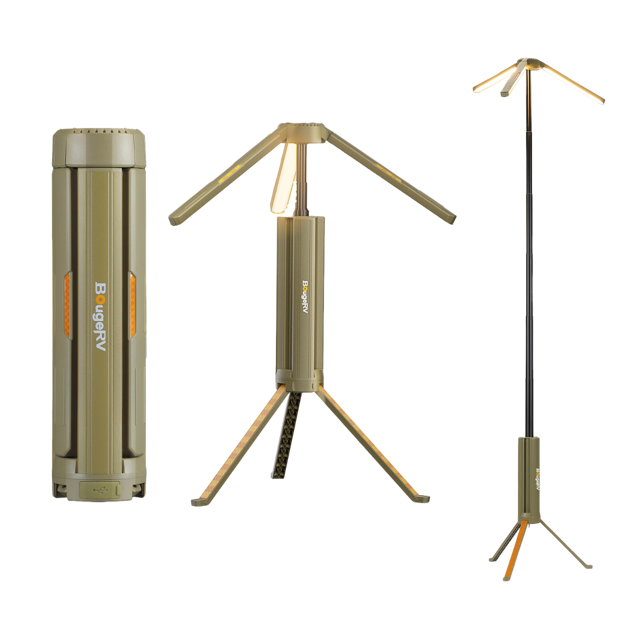 BougeRV New Outdoor Portable Telescopic Camping Lantern