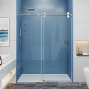 Single Sliding Frameless Glass Shower Door - SS04