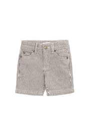 Jude Short - Dark Coffee/Buff Stripe