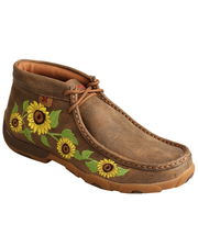 Product Name:  Twisted X Women's Sunflower Chukka Driving Shoes - Moc Toe