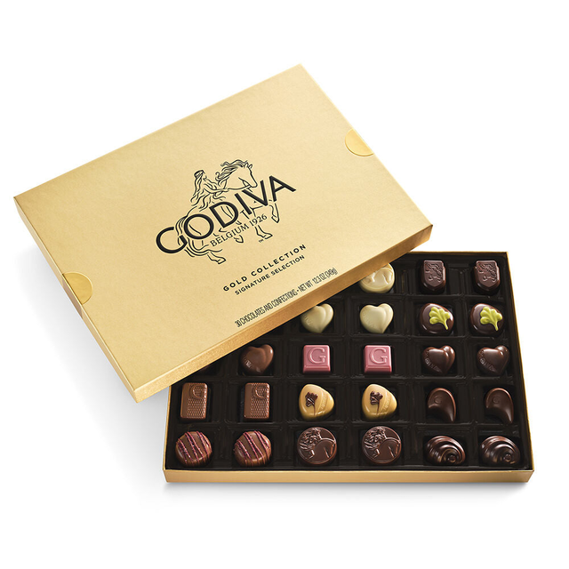 Assorted Chocolate Gold Gift Box, 30pc.
