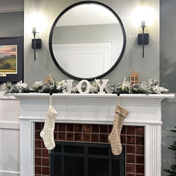 Fraser Hill Farm 6 ft. Snow Flocked Artificial Christmas Garland with Pine Cones