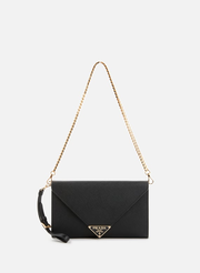 Black Leather clutch 