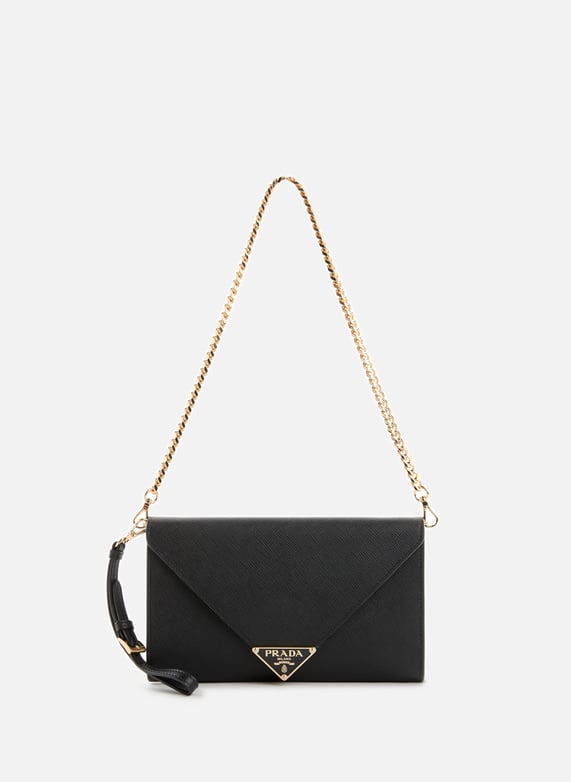 Black Leather clutch 