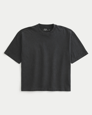 Boxy Heavyweight Crop Crew T-Shirt