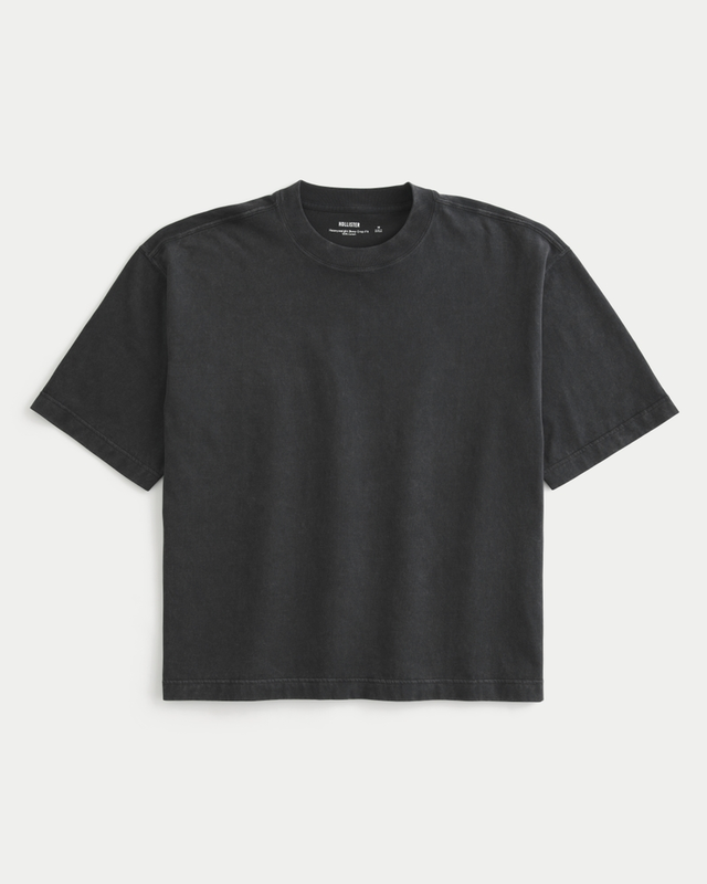 Boxy Heavyweight Crop Crew T-Shirt