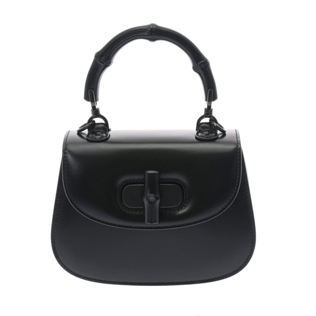 GUCCI Bamboo 1947 Black 686864 Ladies Calf Bag