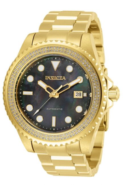 Invicta Grand Diver 0.76 Carat Diamond Automatic Men's Watch w/ Mother of Pearl Dial - 47mm. Gold (30329)