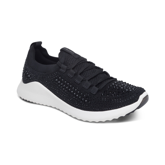 Carly Arch Support Sneaker - Black Sparkle