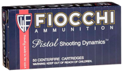 Fiocchi 357SIGAP Pistol Shooting Dynamics 357 Sig 124GR FMJ 50 Box/20 Case