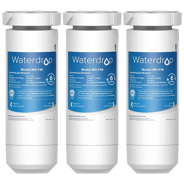 Waterdrop Replacement for GE XWF Refrigerator Water Filter