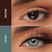 Coleyes Crystal Green Yearly Prescription Colored Contacts