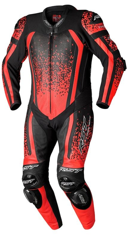 RST Pro Series Evo Airbag One Piece Suit Fluo Red Black Fluo Red