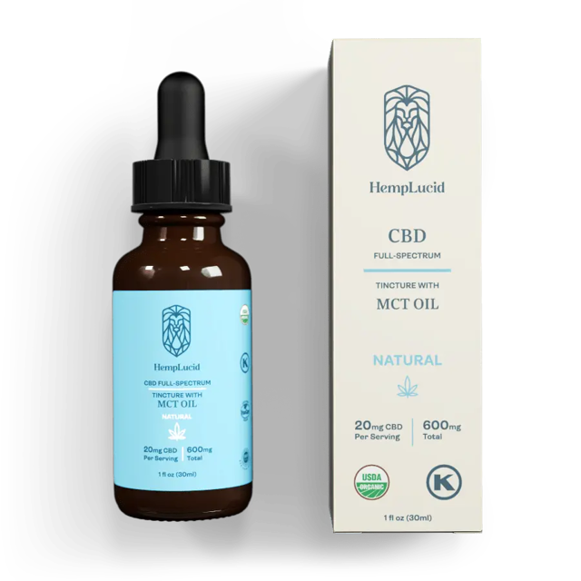 Organic Full-Spectrum CBD in MCT Oil - Natural Flavor