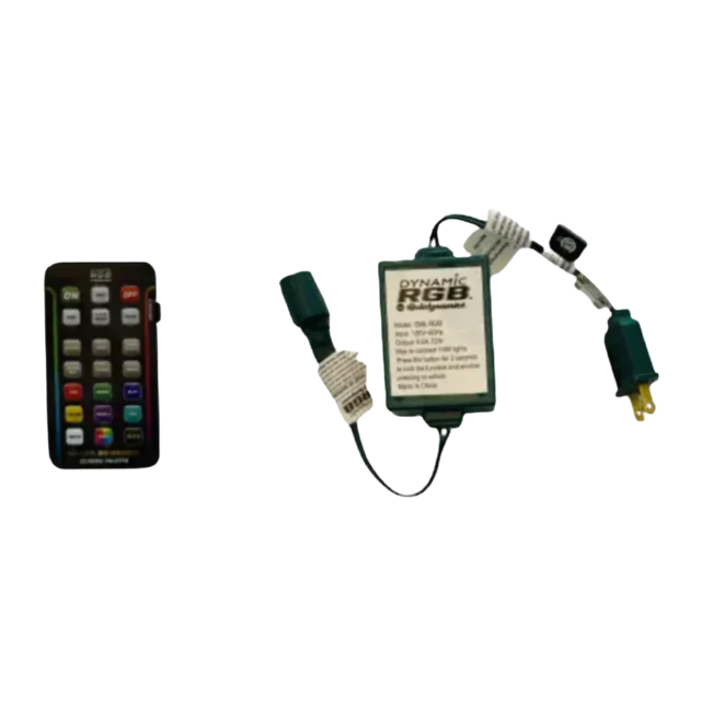 100W Dynamic RGB (Color Changing): Controller & Remote