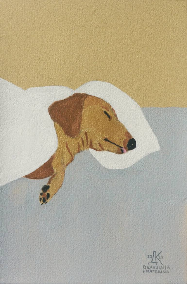 La lengua Painting by Ekaterina Deryugina | Saatchi Art Spain