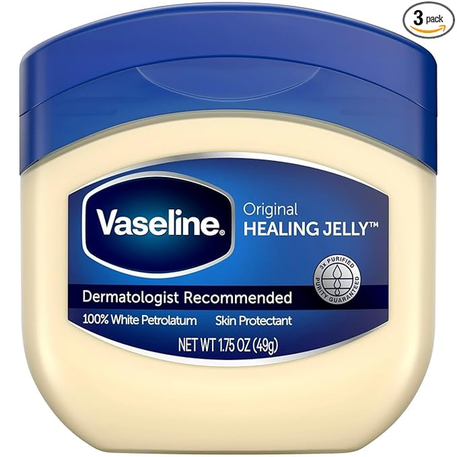Vaseline 100% Pure Petroleum Jelly, 1.75 Oz / 49 Gr Jars (Pack of 3)