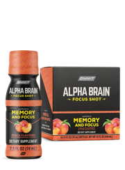 Alpha BRAIN® Focus Shot - Peach (2.5 fl oz, 6 ct)