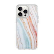 iPhone 15 Pro Halo MagSafe Cute Phone Case - Marble Rainbow