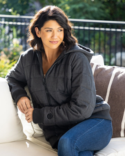 Weighted Therahoodie - Fleece Cozy Charcoal