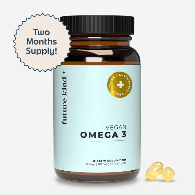 Vegan Omega 3 Supplement - 500mg DHA + EPA Algal Oil