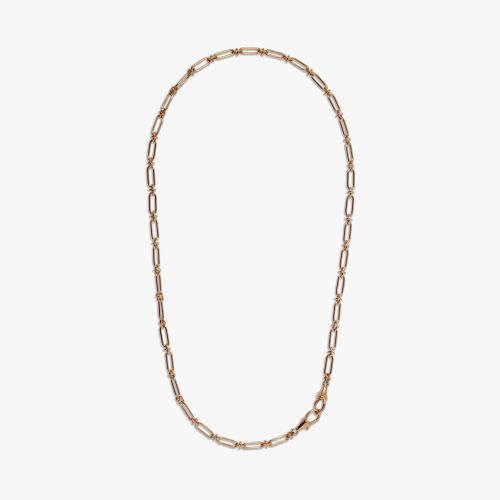 14k Yellow Gold Knuckle Classic Chain Necklace