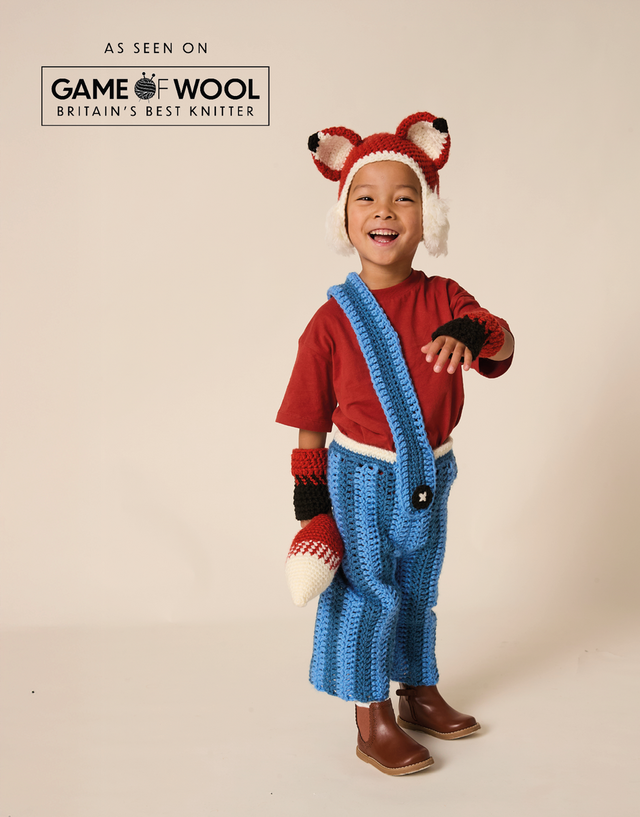 GAME OF WOOL BEE OUTFIT CROCHET PATTERN & YARN BUNDLE