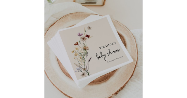 Boho Baby Shower Napkins