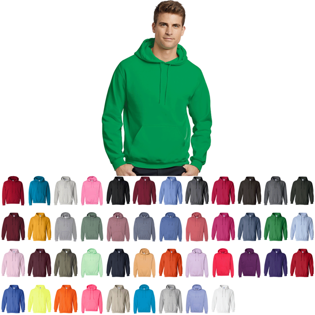Gildan® 18500, G185 - Heavy Blend™ Hooded Sweatshirt, Blank, Bulk Sweatshirts