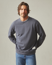 Men's Vintage Washed Relaxed French Terry Crew - Metropolitan Grey