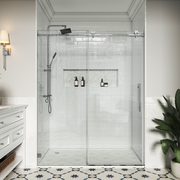 Soft-Closing Single Sliding Frameless Glass Shower Door - SS14