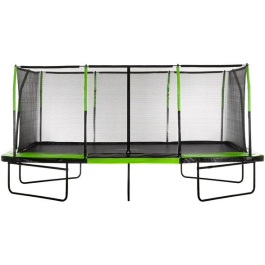 Universal Trampoline Replacement Net, Fits ONLY Upper Bounce 10x17' Rectangle Frames, Using 10 Curved Poles With Top Ring, all poles sold separately