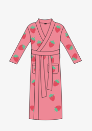 Strawberry Buttery Robe- Women's