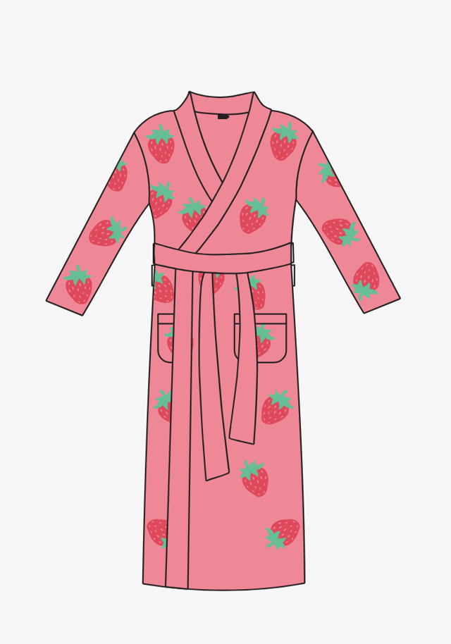 Strawberry Buttery Robe- Women's