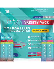 HydroMATE Electrolytes Sugar Free Variety Pack 16 Sticks
